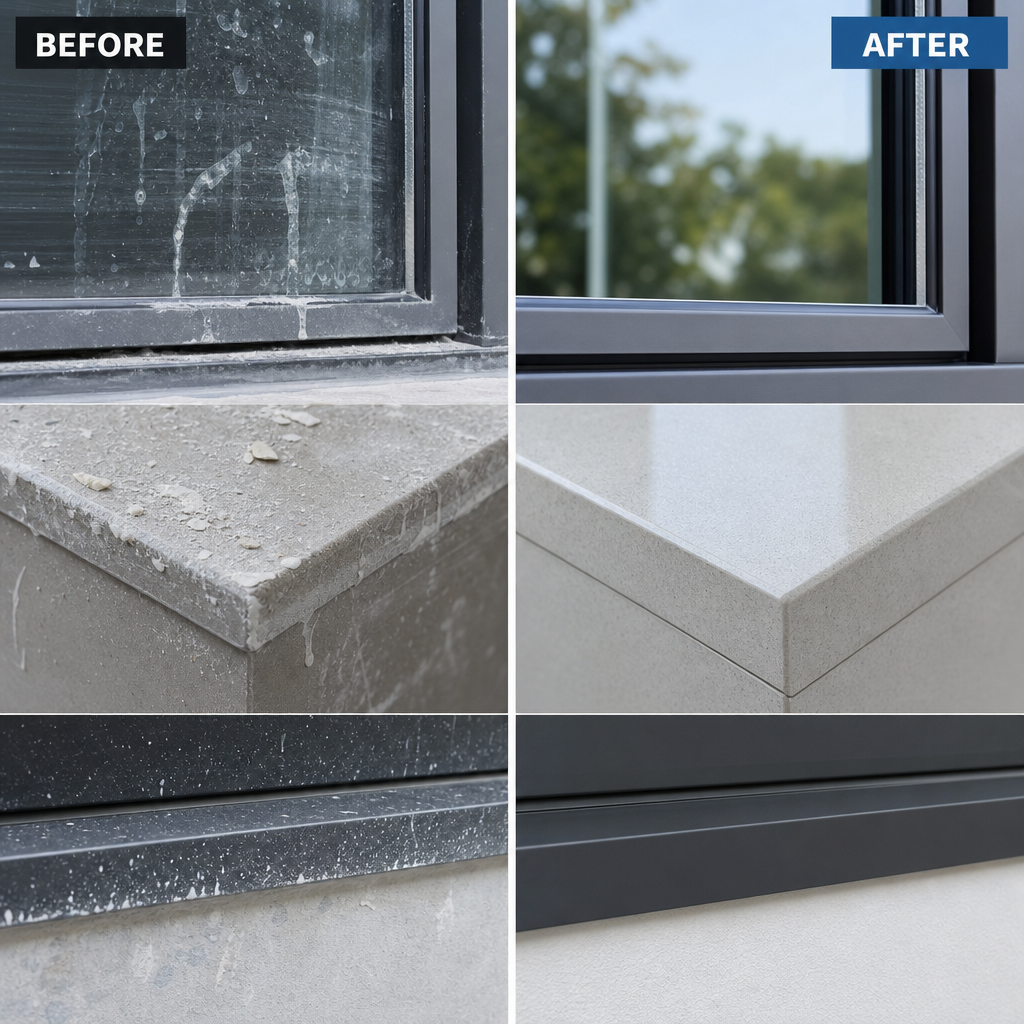 Builders Cleaning Melbourne: What's Included and When to Book Before and after comparison of builders cleaning removing construction residue