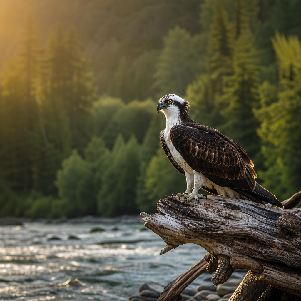 Native wildlife bird species along the Wild and Scenic Rogue River
