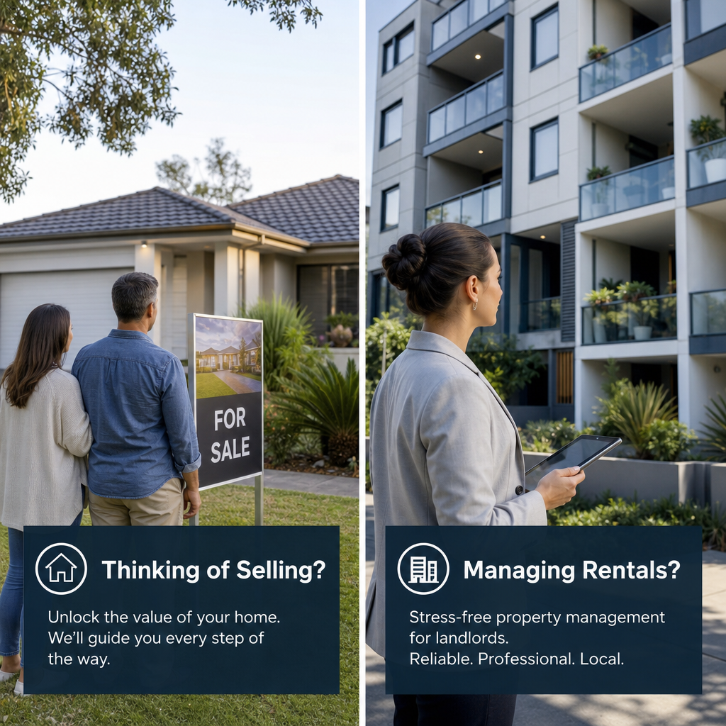 Comparison of seller and landlord real estate scenarios in Australian properties