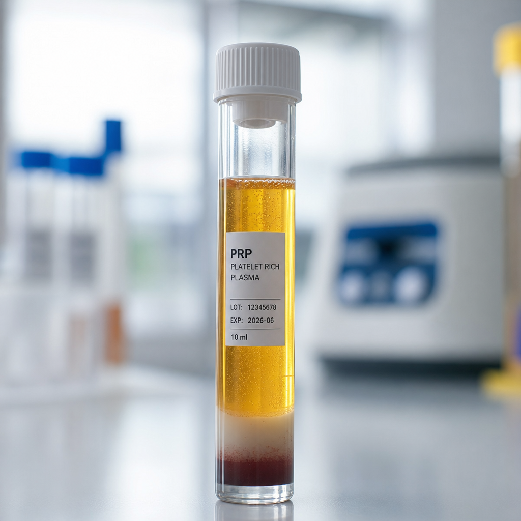 Platelet-rich plasma sample in clinical laboratory setting