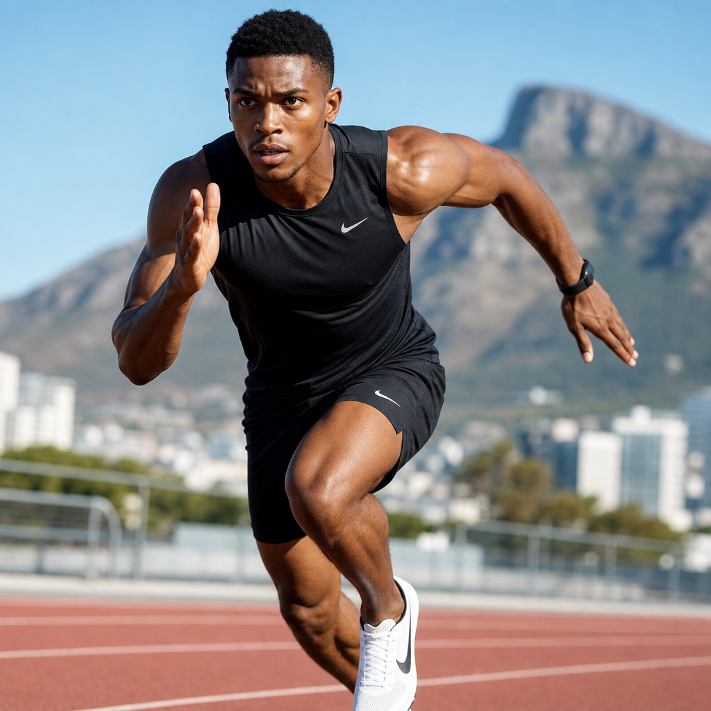 Athlete performing with focus and mental clarity during training