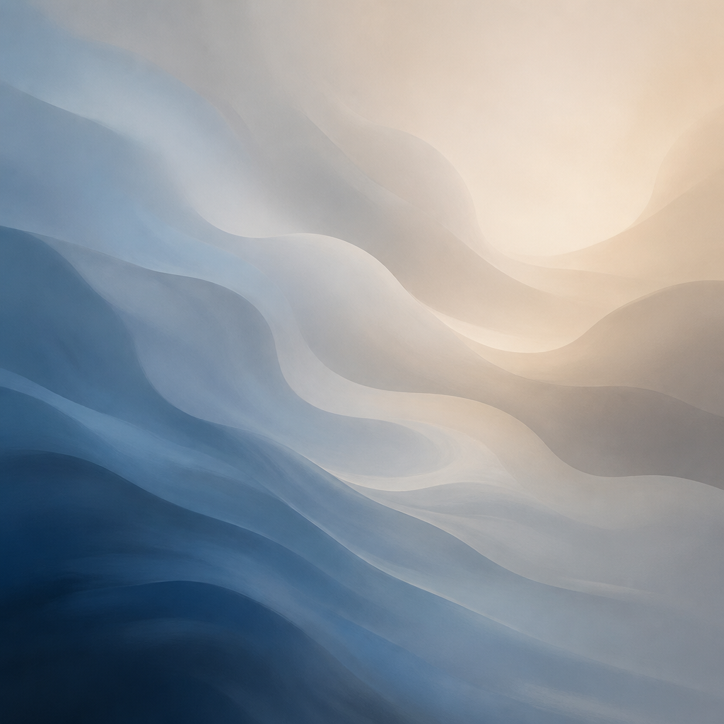 Abstract visual representation of sensory relief and calm