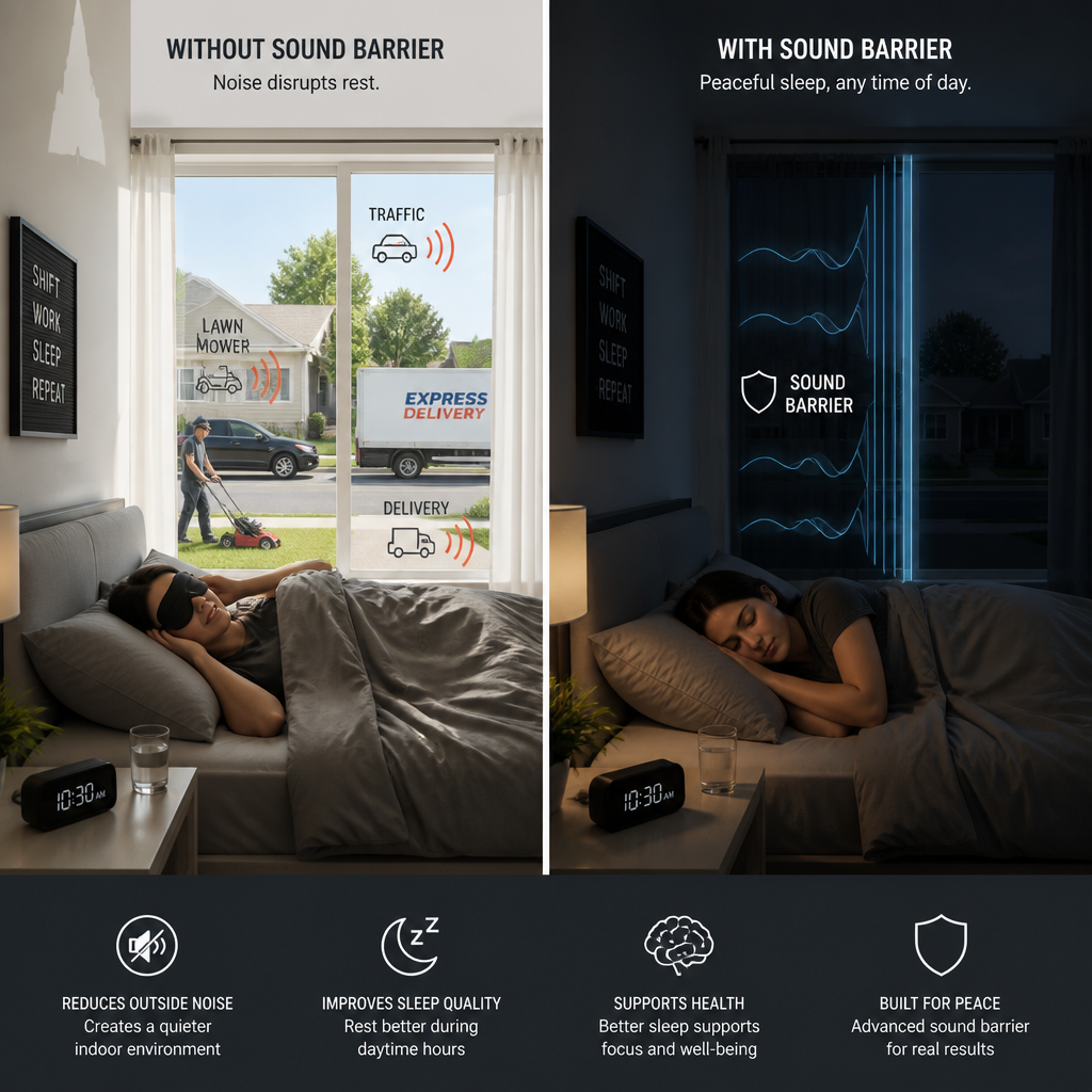 Comparison of noisy daytime environment versus protected sleep space