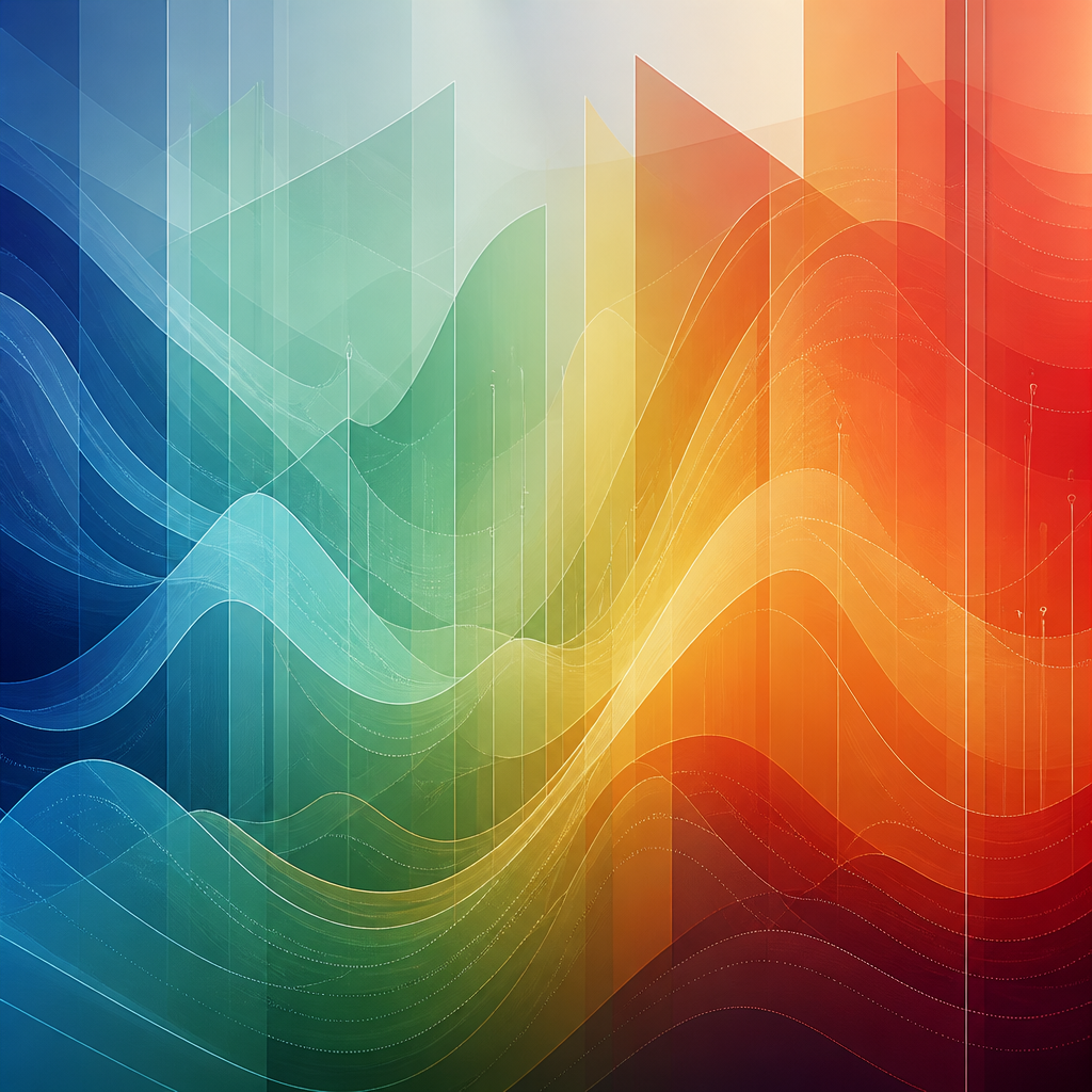 Abstract sensory sensitivity visualization through layered geometric forms