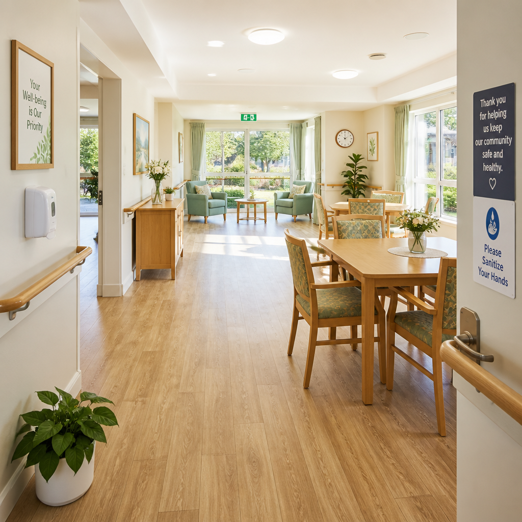 Aged Care Cleaning Melbourne: Why Getting It Right Matters Sanitized and well-maintained aged care facility interior space which uses a professional Aged Care Cleaning service