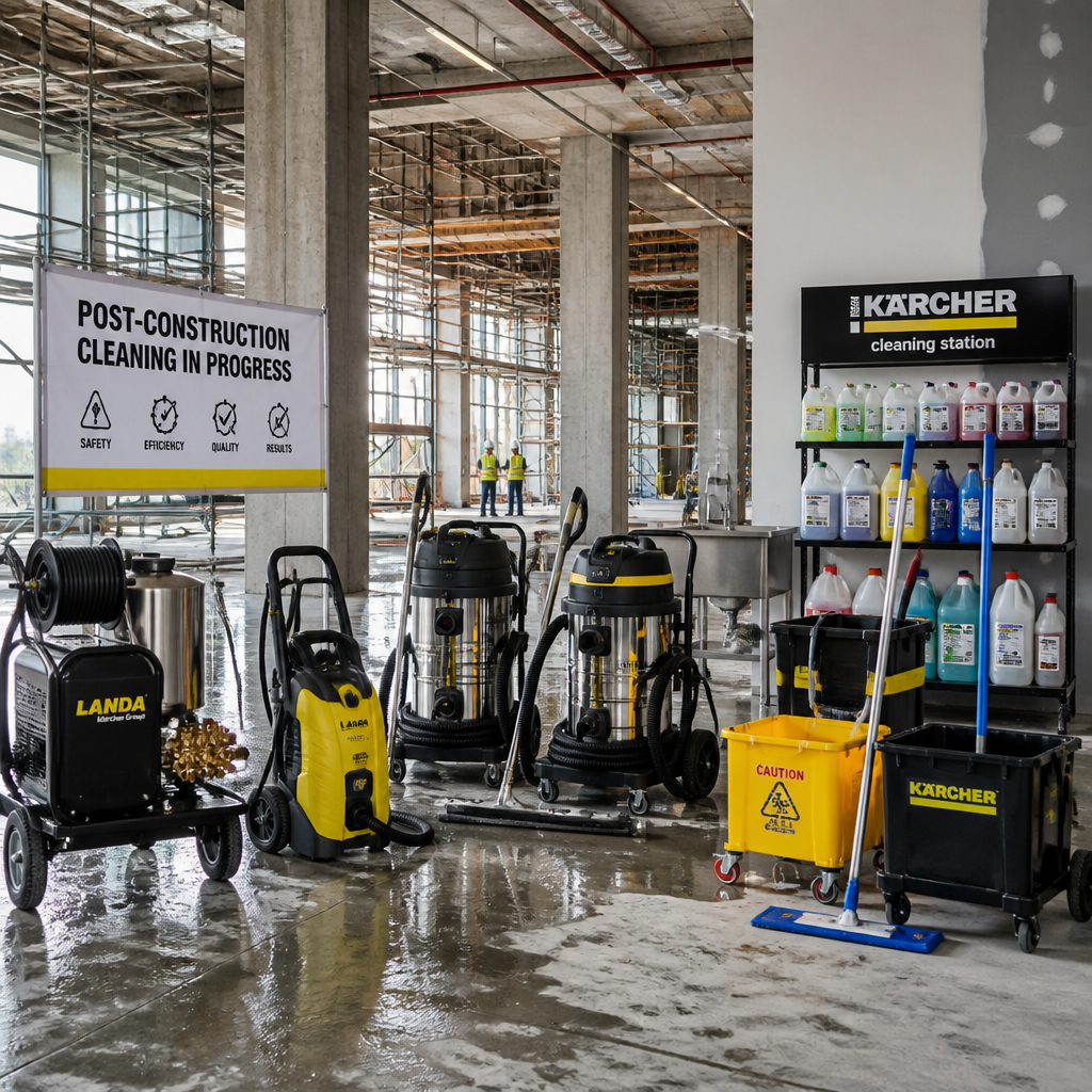Industrial cleaning equipment and machinery for construction site cleanup - Builders Cleaning Guide in frankston