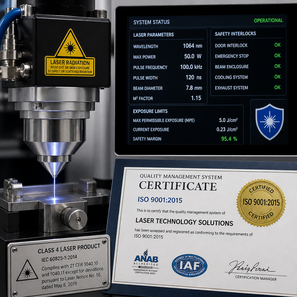 Professional laser equipment technology and safety certification details