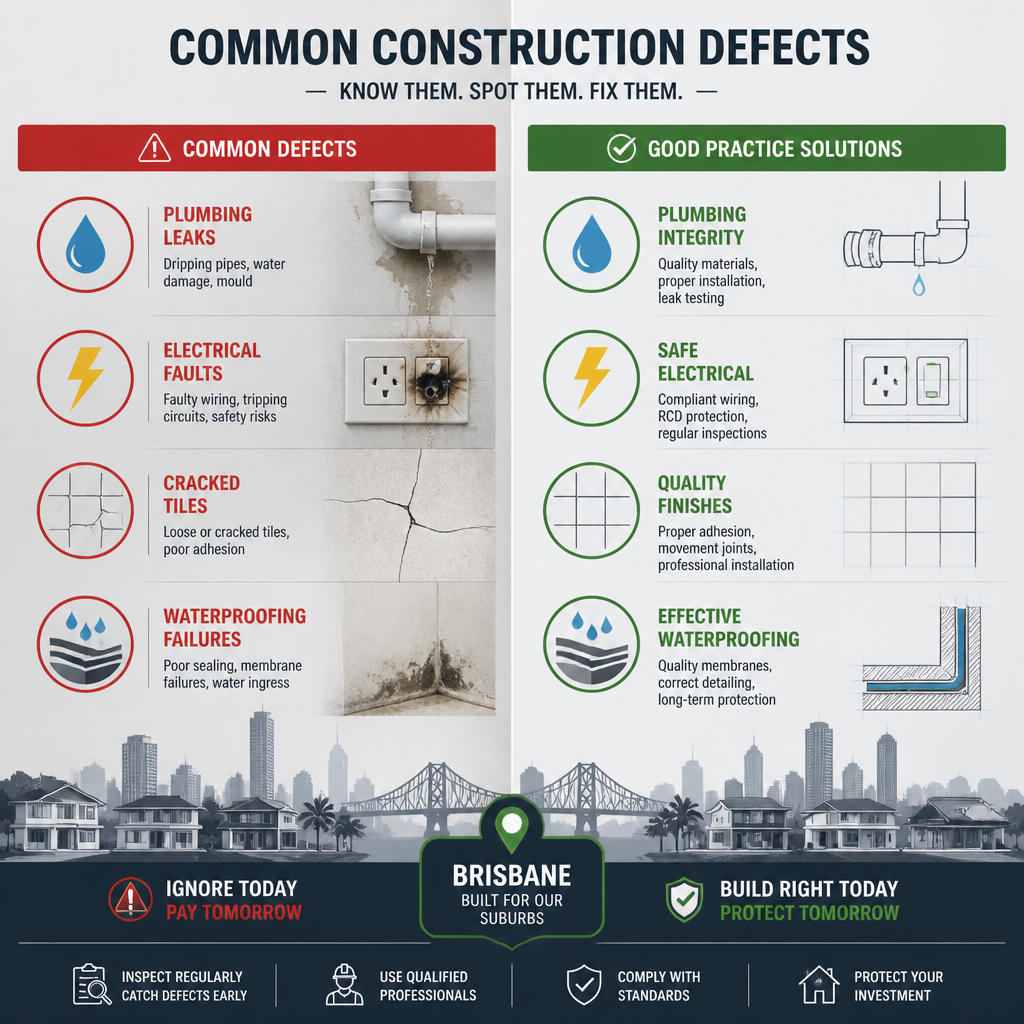 Visual guide to common building defects in secondary dwellings
