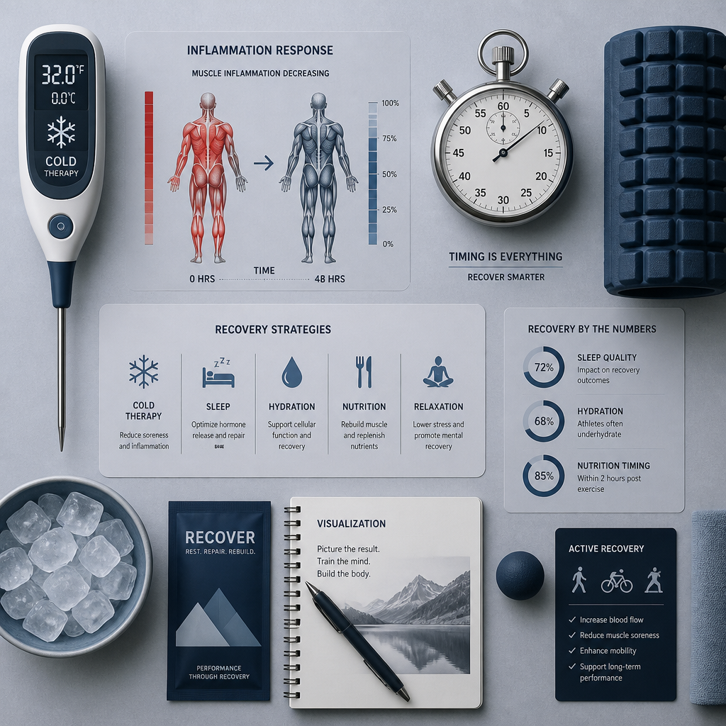 Composição plana de ferramentas de recuperação e redução de inflamação