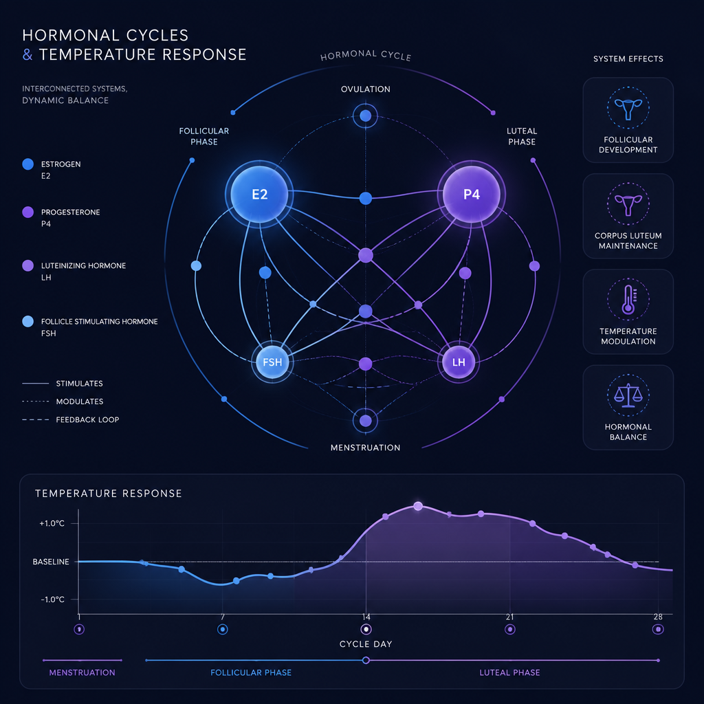 Visualização abstrata de ciclos e resposta fisiológica ao frio