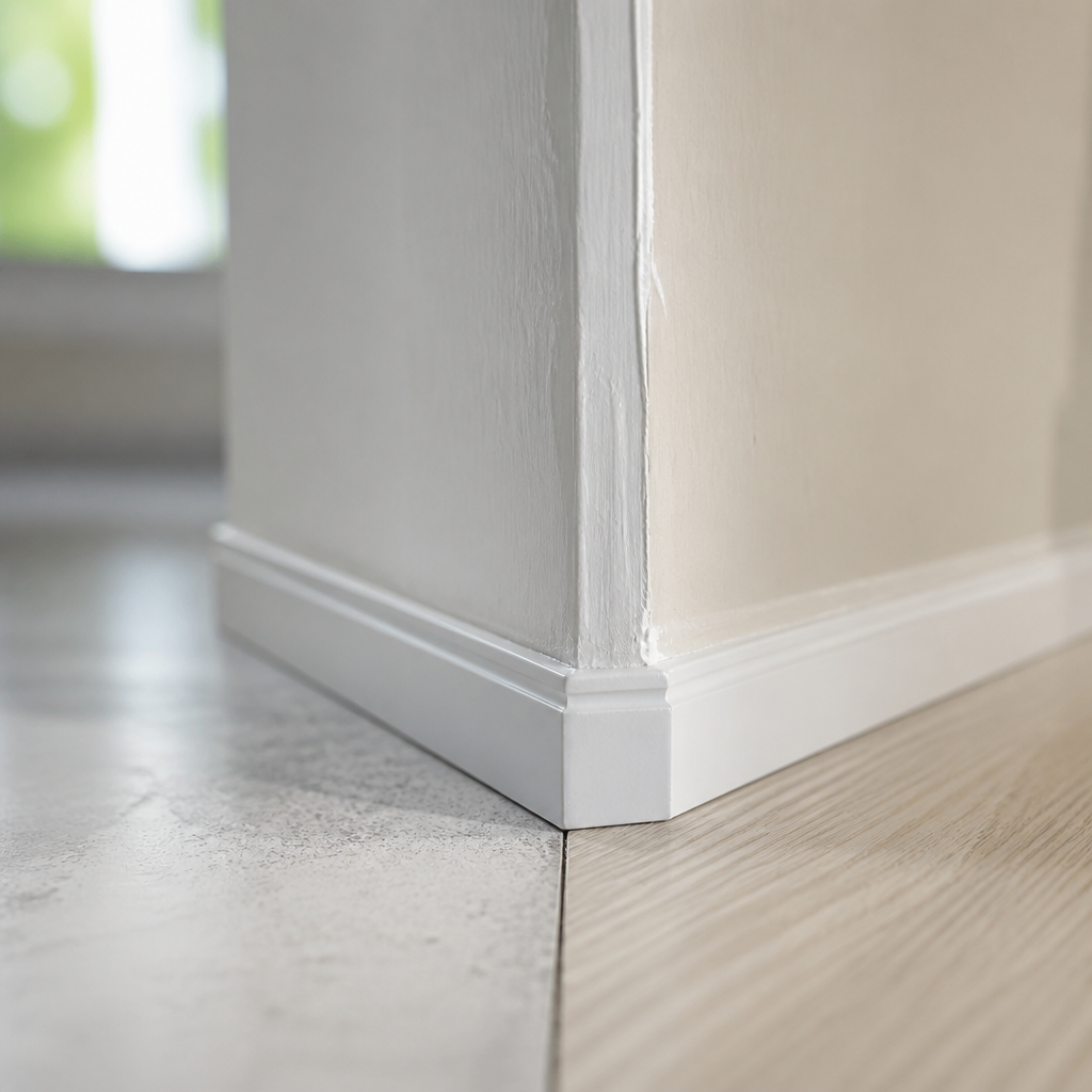 Close-up of new construction building materials and finishes