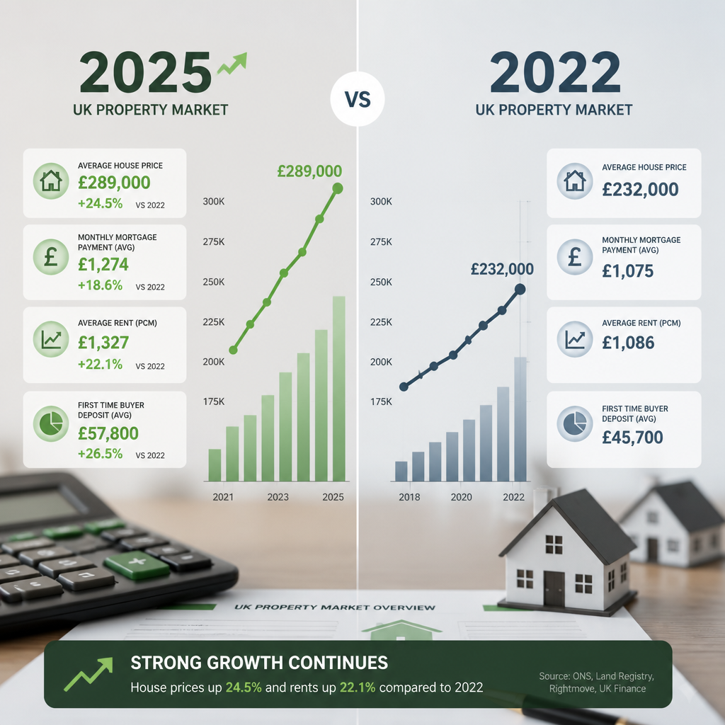 Financial comparison chart showing UK stamp duty threshold changes in 2025