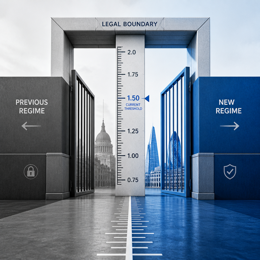 Abstract representation of property thresholds and regulatory boundaries