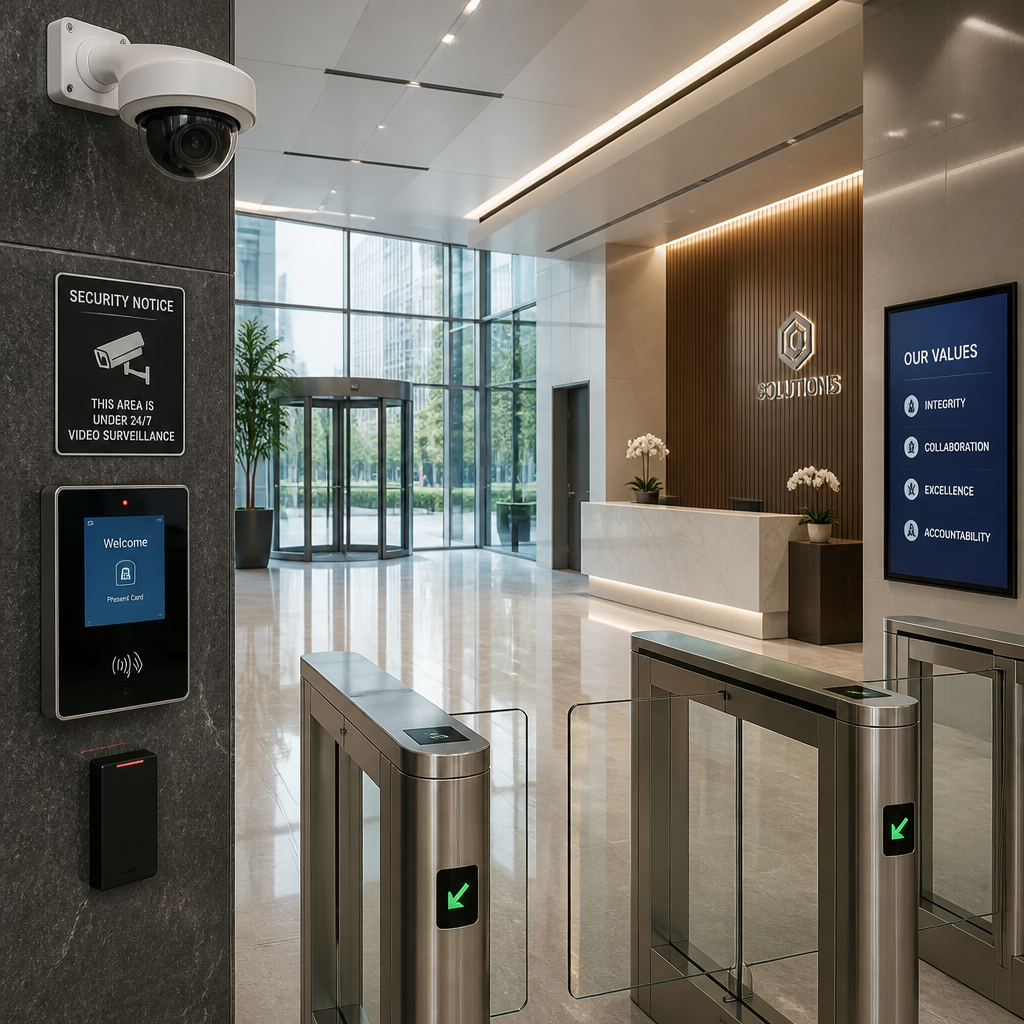 Commercial building security infrastructure and access control systems