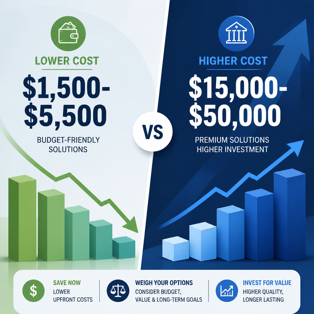 Cost comparison visualization between cabinet painting and replacement renovation options