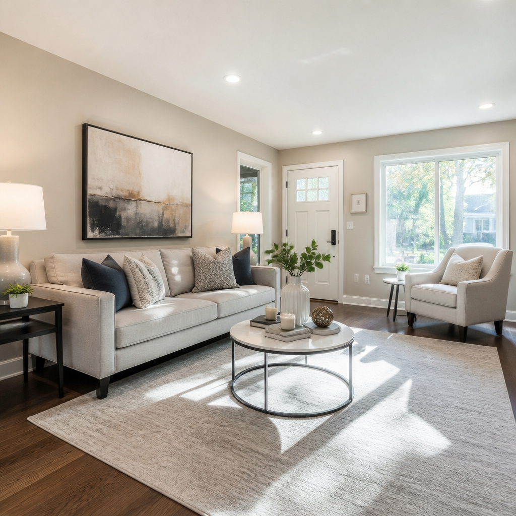 Professionally painted home interior showcasing quality finish and resale appeal