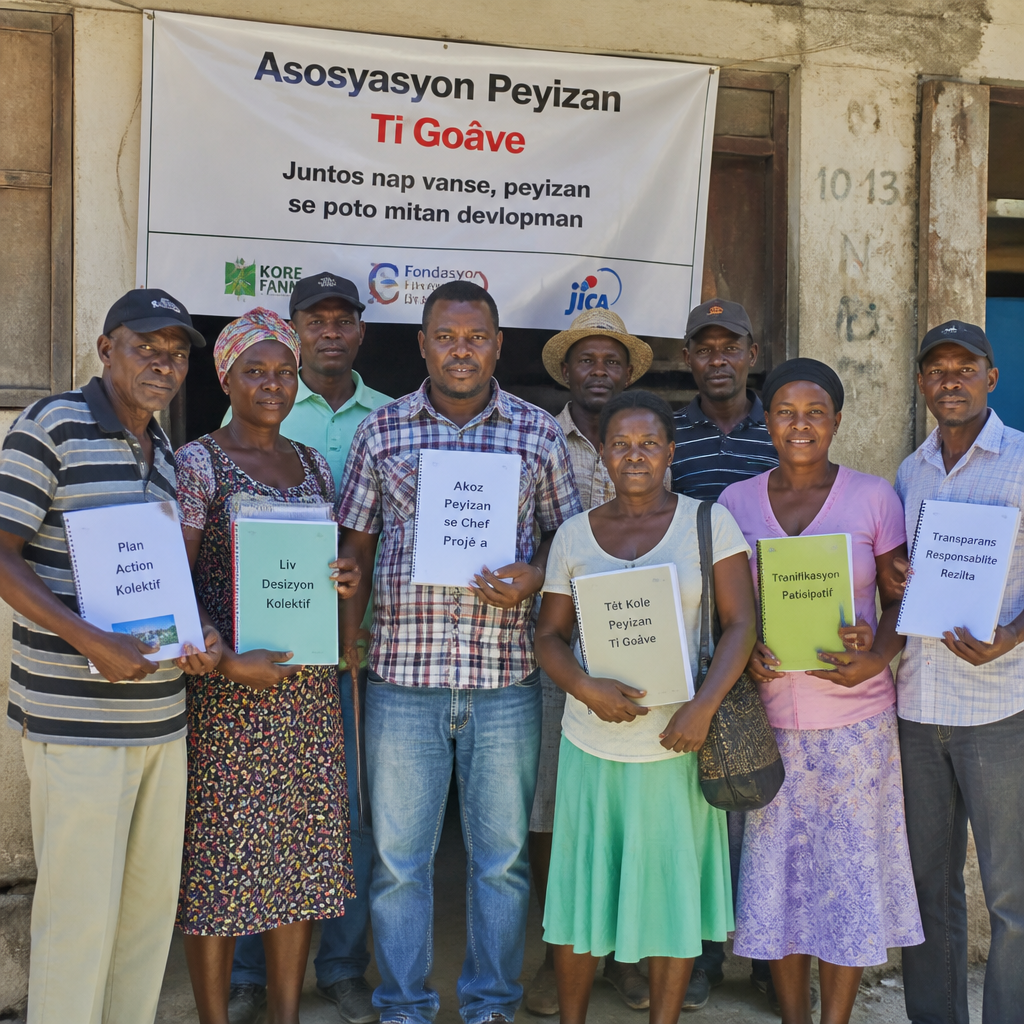 Haitian community leaders representing local association organizations demonstrating their role as project decision-makers