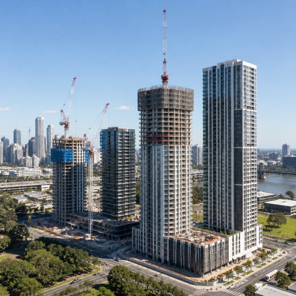 Brisbane high-rise apartment development towers ready for buyer handover inspection