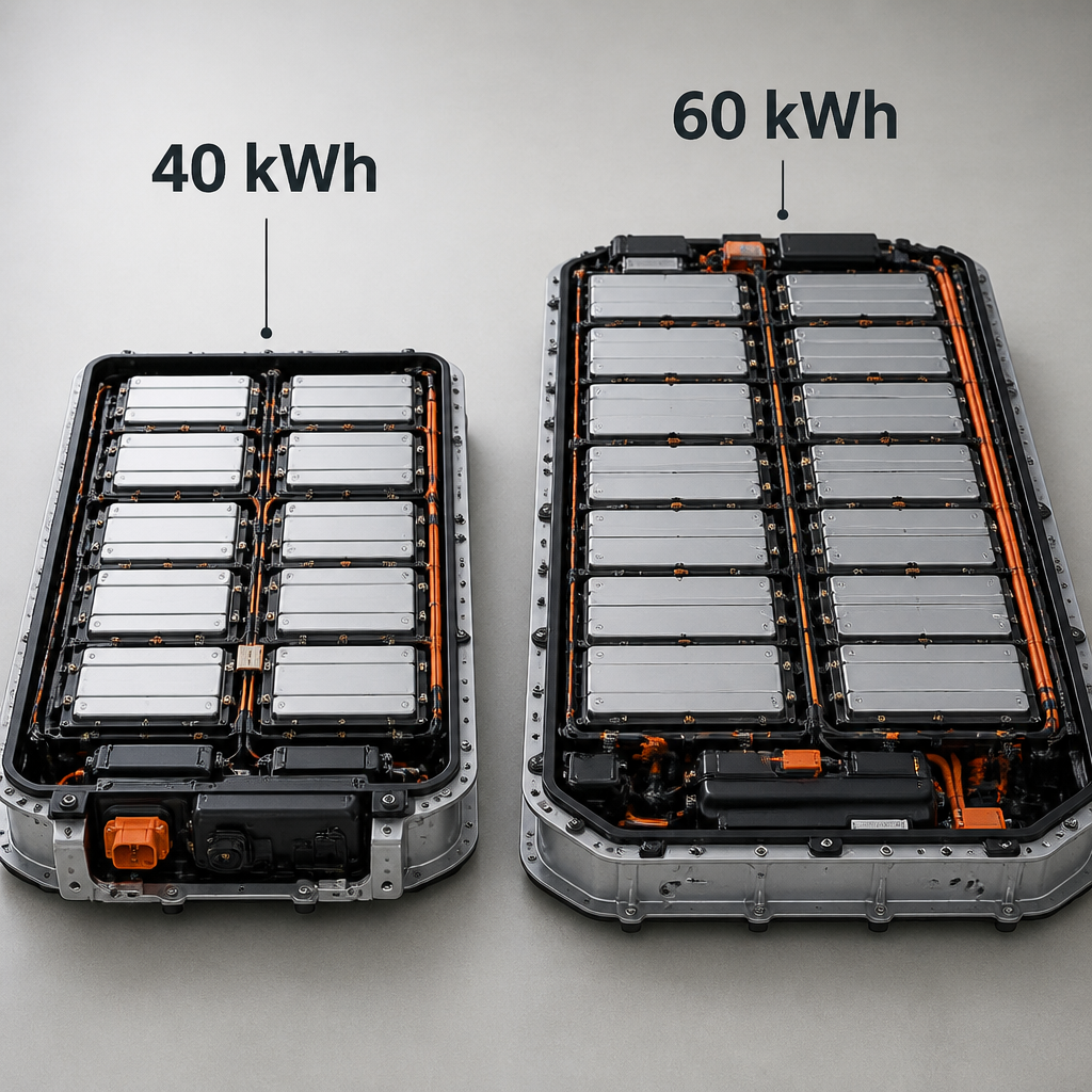 Batería 40 kWh vs 60 kWh en un EV: ¿vale la pena el extra?