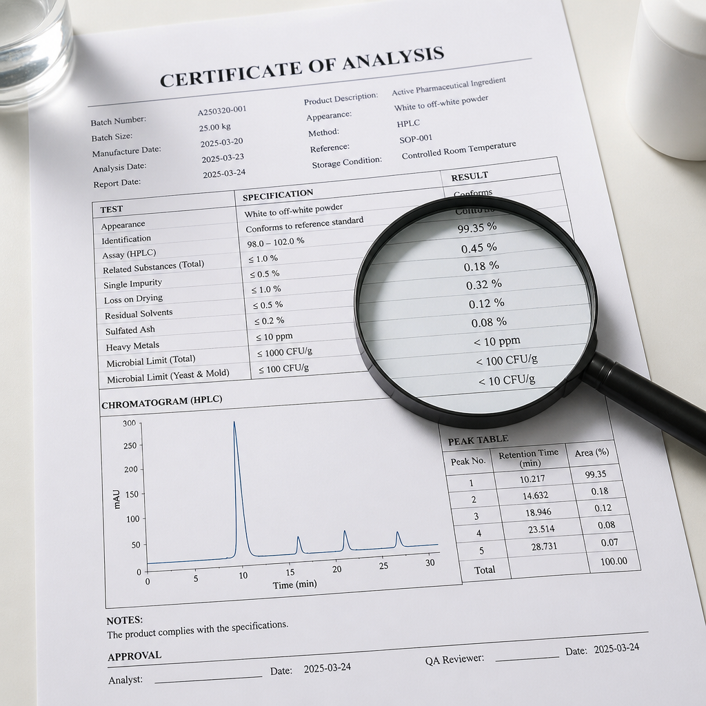 How to Read a Peptide Certificate of Analysis