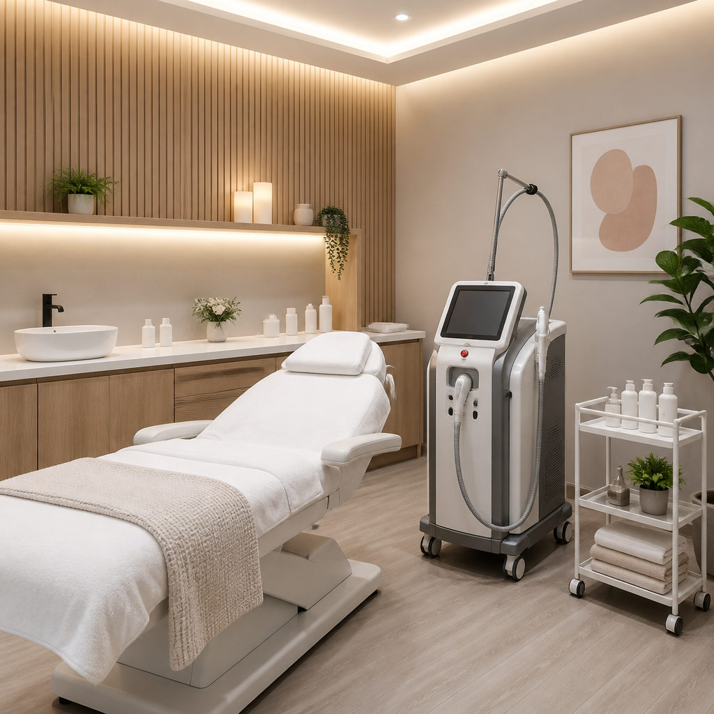 Inside Faith Laser, showcasing advanced equipment for the best laser clinic Liverpool experience.