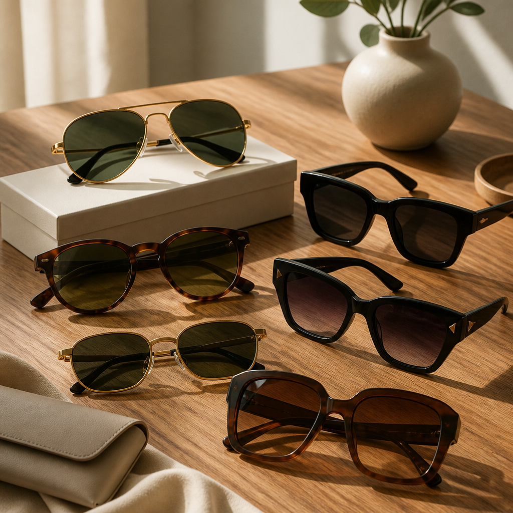 Showcase of luxury sunglasses gift options for her in the UAE.