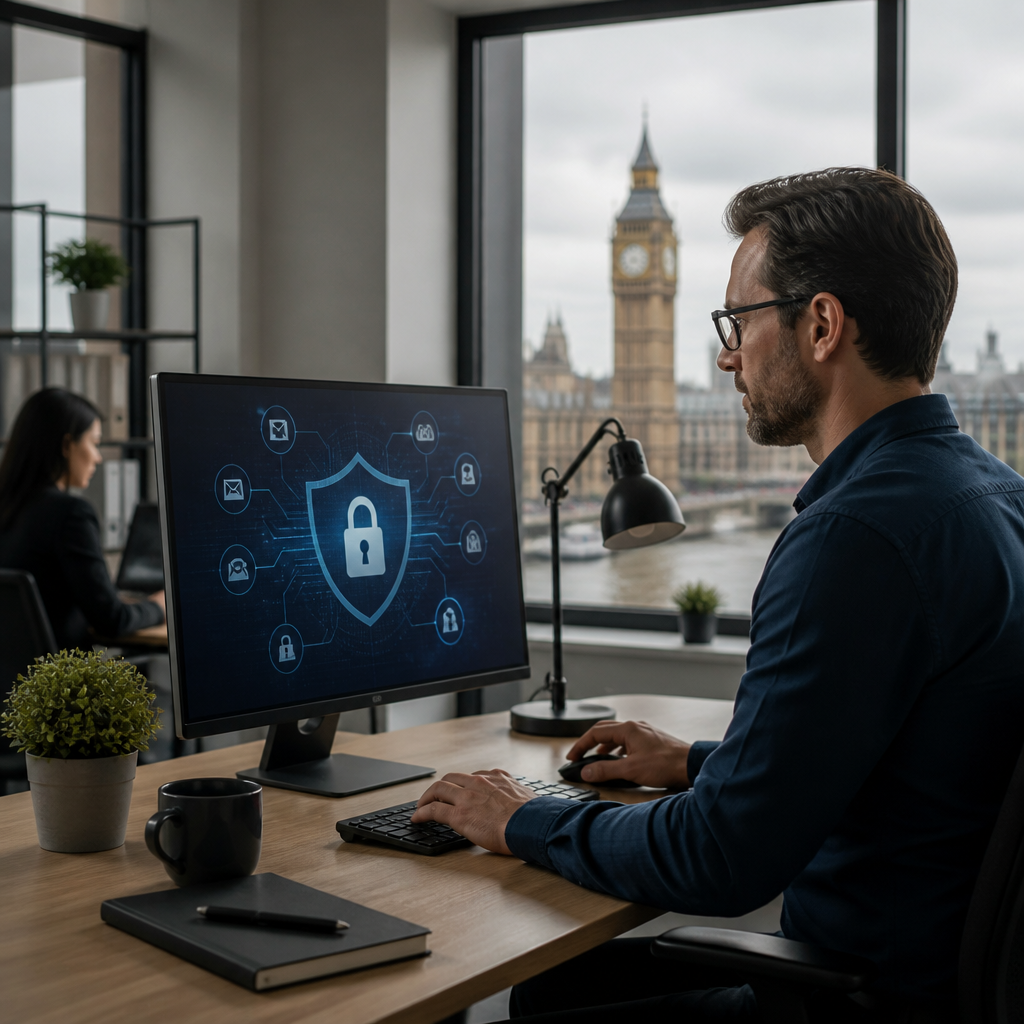 Editorial illustration for Cyber Security for Small Business in London: Managed Guide (image 1)