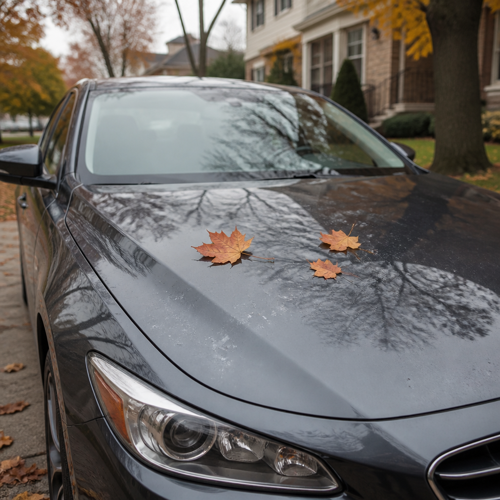 Tree Sap and Autumn Leaves: Clear Coat Damage in Illinois