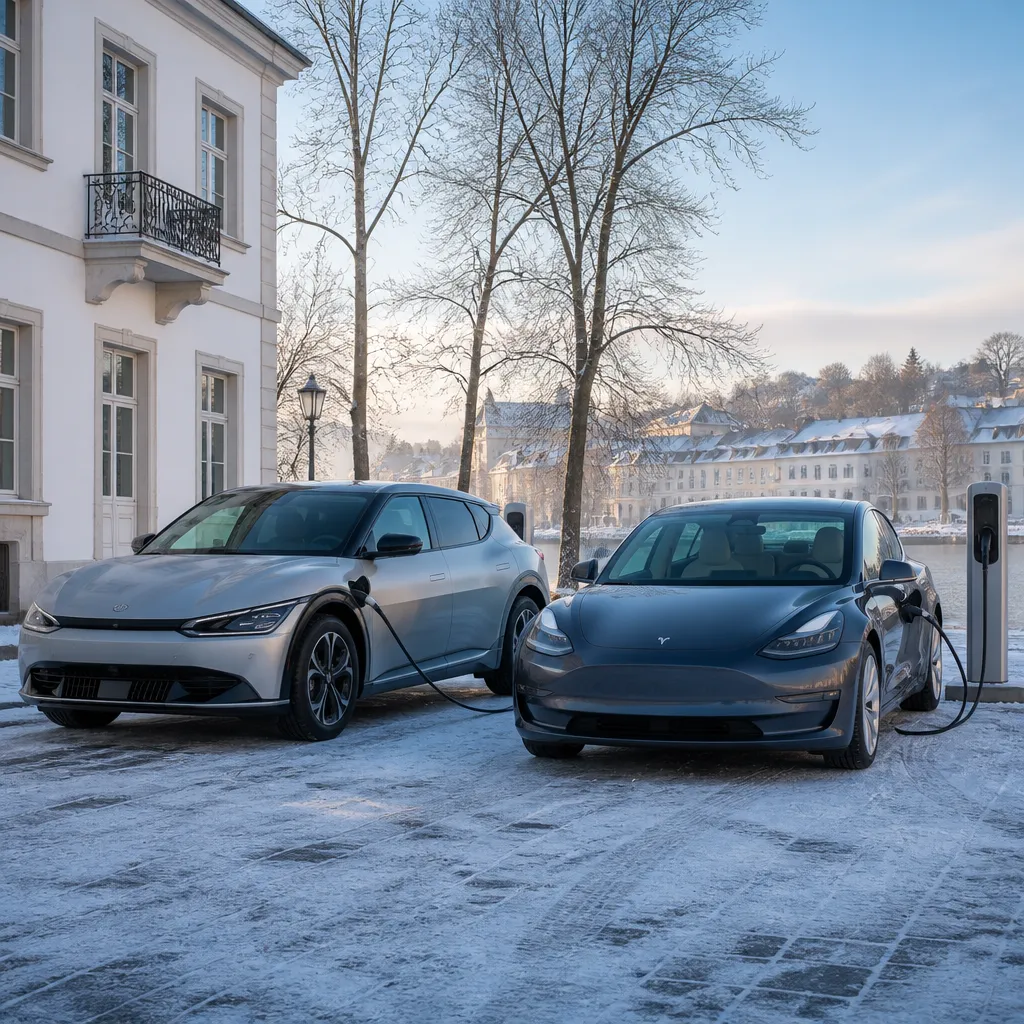 Kia EV6 vs Tesla Model 3: autonomía y coste en invierno